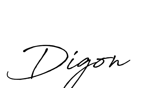 Make a beautiful signature design for name Digon. With this signature (Antro_Vectra_Bolder) style, you can create a handwritten signature for free. Digon signature style 7 images and pictures png