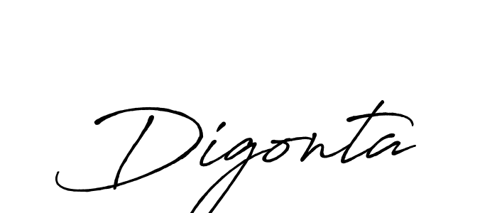 Use a signature maker to create a handwritten signature online. With this signature software, you can design (Antro_Vectra_Bolder) your own signature for name Digonta. Digonta signature style 7 images and pictures png