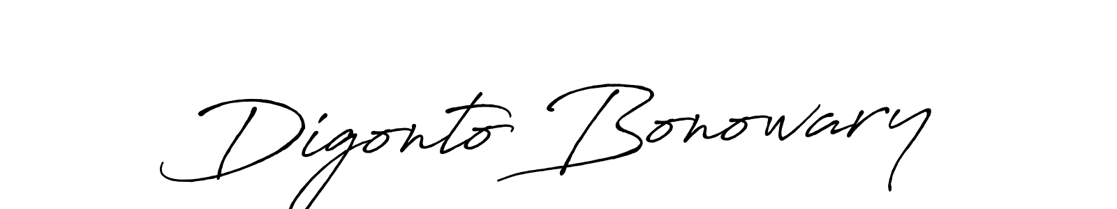 It looks lik you need a new signature style for name Digonto Bonowary. Design unique handwritten (Antro_Vectra_Bolder) signature with our free signature maker in just a few clicks. Digonto Bonowary signature style 7 images and pictures png