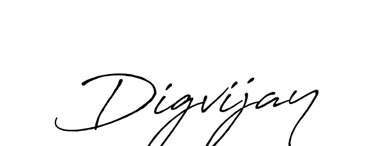 Also we have Digvijay name is the best signature style. Create professional handwritten signature collection using Antro_Vectra_Bolder autograph style. Digvijay signature style 7 images and pictures png