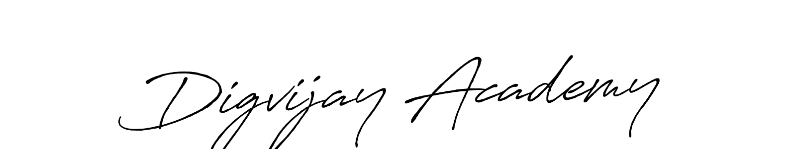 How to make Digvijay Academy signature? Antro_Vectra_Bolder is a professional autograph style. Create handwritten signature for Digvijay Academy name. Digvijay Academy signature style 7 images and pictures png