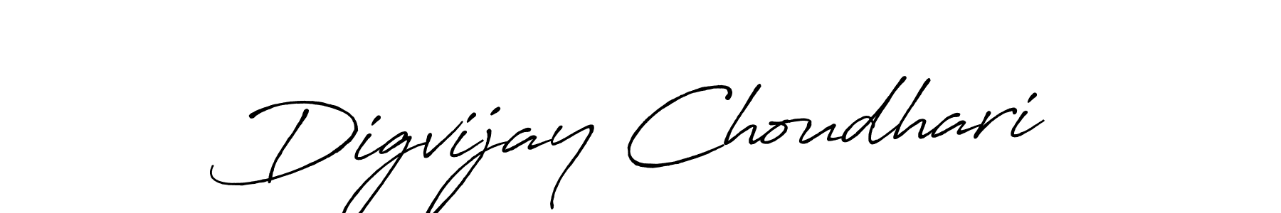 This is the best signature style for the Digvijay Choudhari name. Also you like these signature font (Antro_Vectra_Bolder). Mix name signature. Digvijay Choudhari signature style 7 images and pictures png