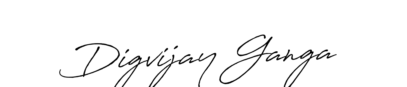 Design your own signature with our free online signature maker. With this signature software, you can create a handwritten (Antro_Vectra_Bolder) signature for name Digvijay Ganga. Digvijay Ganga signature style 7 images and pictures png