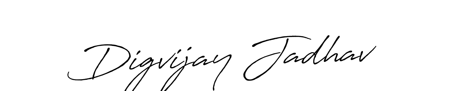 It looks lik you need a new signature style for name Digvijay Jadhav. Design unique handwritten (Antro_Vectra_Bolder) signature with our free signature maker in just a few clicks. Digvijay Jadhav signature style 7 images and pictures png