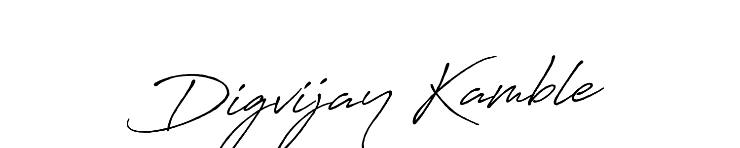 Antro_Vectra_Bolder is a professional signature style that is perfect for those who want to add a touch of class to their signature. It is also a great choice for those who want to make their signature more unique. Get Digvijay Kamble name to fancy signature for free. Digvijay Kamble signature style 7 images and pictures png