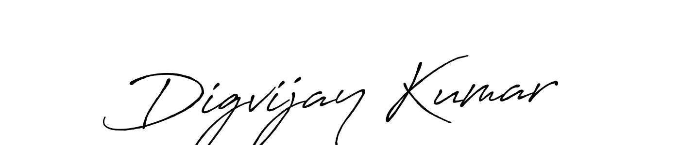 Also we have Digvijay Kumar name is the best signature style. Create professional handwritten signature collection using Antro_Vectra_Bolder autograph style. Digvijay Kumar signature style 7 images and pictures png