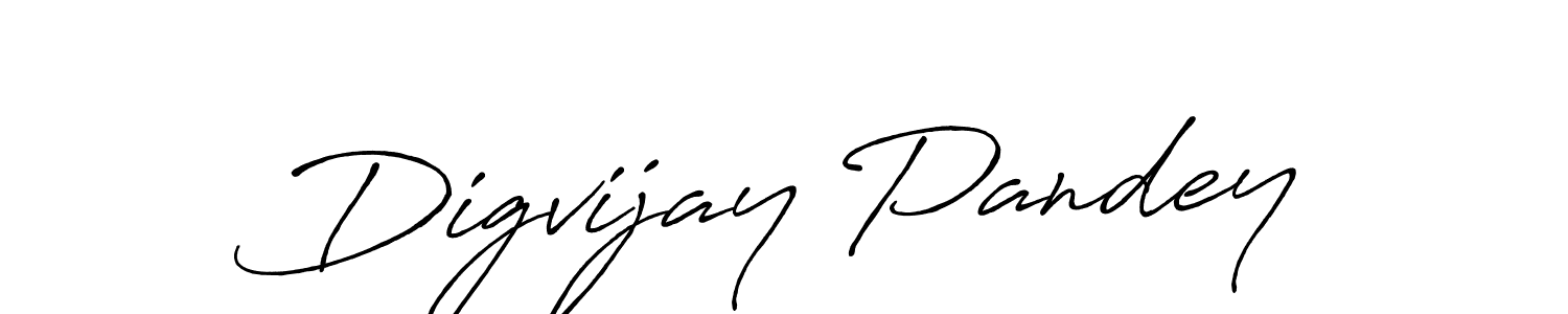 Digvijay Pandey stylish signature style. Best Handwritten Sign (Antro_Vectra_Bolder) for my name. Handwritten Signature Collection Ideas for my name Digvijay Pandey. Digvijay Pandey signature style 7 images and pictures png