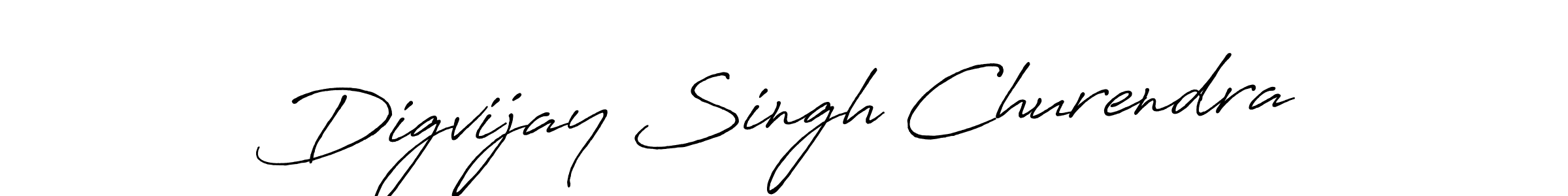 How to make Digvijay Singh Churendra name signature. Use Antro_Vectra_Bolder style for creating short signs online. This is the latest handwritten sign. Digvijay Singh Churendra signature style 7 images and pictures png