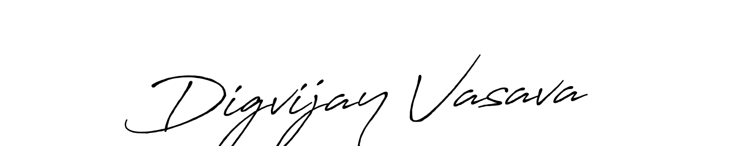 Make a short Digvijay Vasava signature style. Manage your documents anywhere anytime using Antro_Vectra_Bolder. Create and add eSignatures, submit forms, share and send files easily. Digvijay Vasava signature style 7 images and pictures png