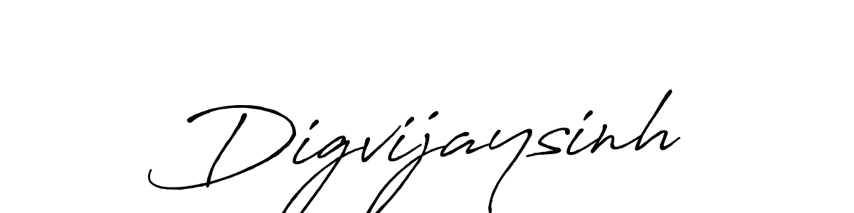 How to make Digvijaysinh name signature. Use Antro_Vectra_Bolder style for creating short signs online. This is the latest handwritten sign. Digvijaysinh signature style 7 images and pictures png