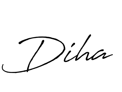 The best way (Antro_Vectra_Bolder) to make a short signature is to pick only two or three words in your name. The name Diha include a total of six letters. For converting this name. Diha signature style 7 images and pictures png