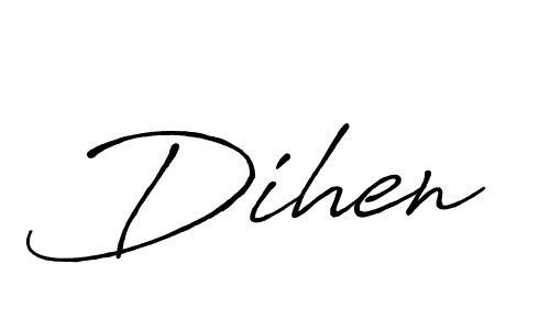 Create a beautiful signature design for name Dihen. With this signature (Antro_Vectra_Bolder) fonts, you can make a handwritten signature for free. Dihen signature style 7 images and pictures png