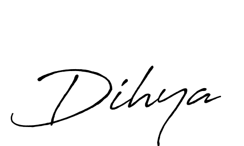 Make a beautiful signature design for name Dihya. With this signature (Antro_Vectra_Bolder) style, you can create a handwritten signature for free. Dihya signature style 7 images and pictures png