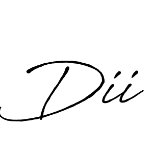 Best and Professional Signature Style for Dii. Antro_Vectra_Bolder Best Signature Style Collection. Dii signature style 7 images and pictures png
