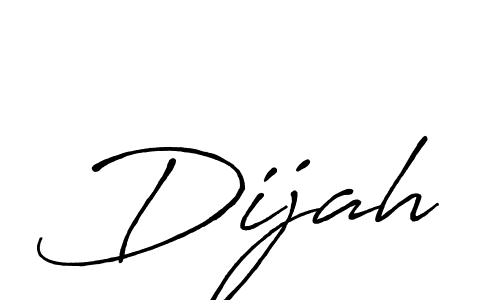 Make a beautiful signature design for name Dijah. With this signature (Antro_Vectra_Bolder) style, you can create a handwritten signature for free. Dijah signature style 7 images and pictures png