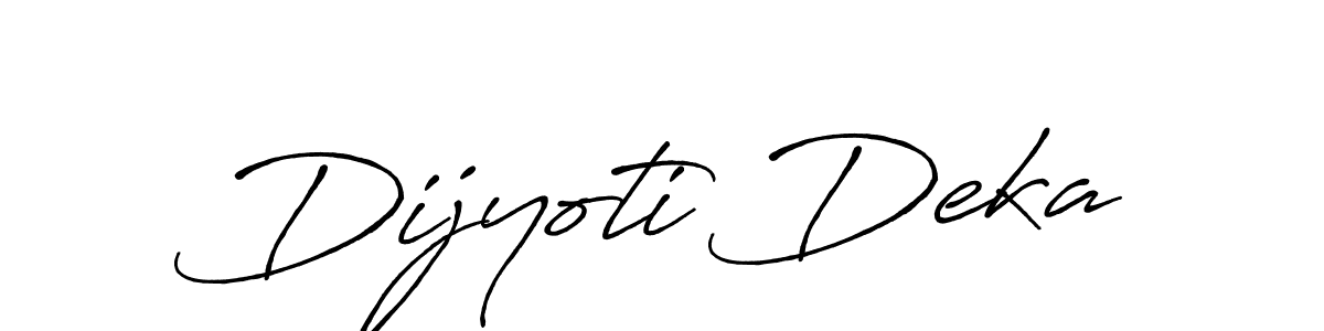 The best way (Antro_Vectra_Bolder) to make a short signature is to pick only two or three words in your name. The name Dijyoti Deka include a total of six letters. For converting this name. Dijyoti Deka signature style 7 images and pictures png