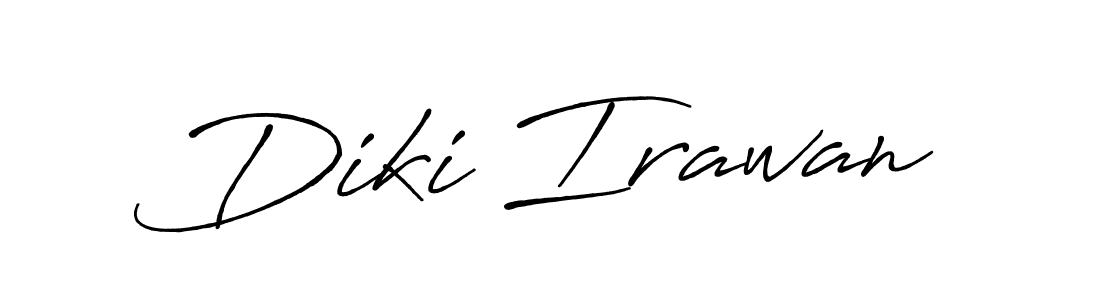 How to make Diki Irawan signature? Antro_Vectra_Bolder is a professional autograph style. Create handwritten signature for Diki Irawan name. Diki Irawan signature style 7 images and pictures png