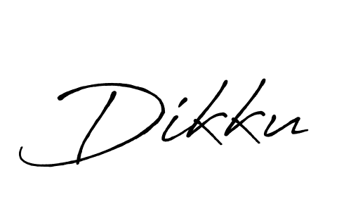 Make a beautiful signature design for name Dikku. With this signature (Antro_Vectra_Bolder) style, you can create a handwritten signature for free. Dikku signature style 7 images and pictures png