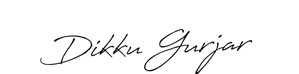 Dikku Gurjar stylish signature style. Best Handwritten Sign (Antro_Vectra_Bolder) for my name. Handwritten Signature Collection Ideas for my name Dikku Gurjar. Dikku Gurjar signature style 7 images and pictures png