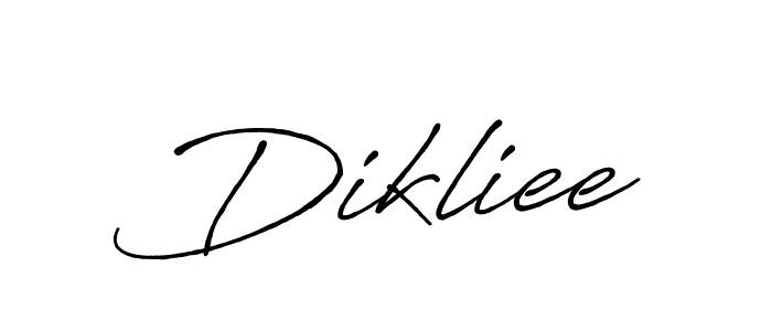 How to make Dikliee name signature. Use Antro_Vectra_Bolder style for creating short signs online. This is the latest handwritten sign. Dikliee signature style 7 images and pictures png