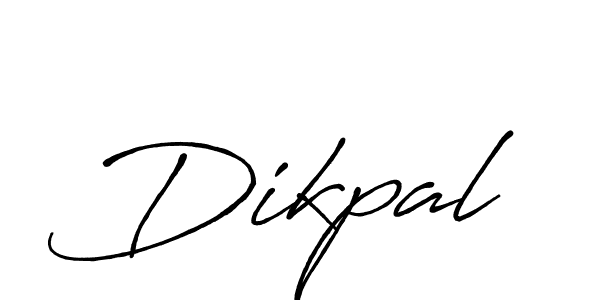 Design your own signature with our free online signature maker. With this signature software, you can create a handwritten (Antro_Vectra_Bolder) signature for name Dikpal. Dikpal signature style 7 images and pictures png