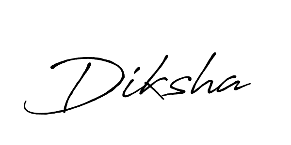 Diksha stylish signature style. Best Handwritten Sign (Antro_Vectra_Bolder) for my name. Handwritten Signature Collection Ideas for my name Diksha. Diksha signature style 7 images and pictures png
