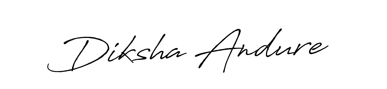It looks lik you need a new signature style for name Diksha Andure. Design unique handwritten (Antro_Vectra_Bolder) signature with our free signature maker in just a few clicks. Diksha Andure signature style 7 images and pictures png
