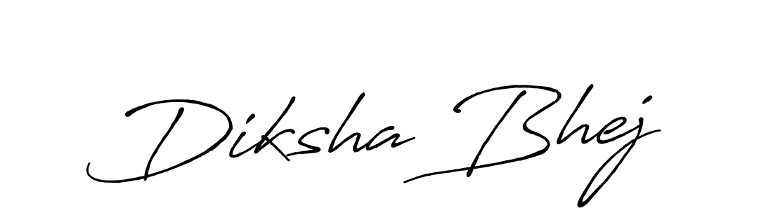 Similarly Antro_Vectra_Bolder is the best handwritten signature design. Signature creator online .You can use it as an online autograph creator for name Diksha Bhej. Diksha Bhej signature style 7 images and pictures png