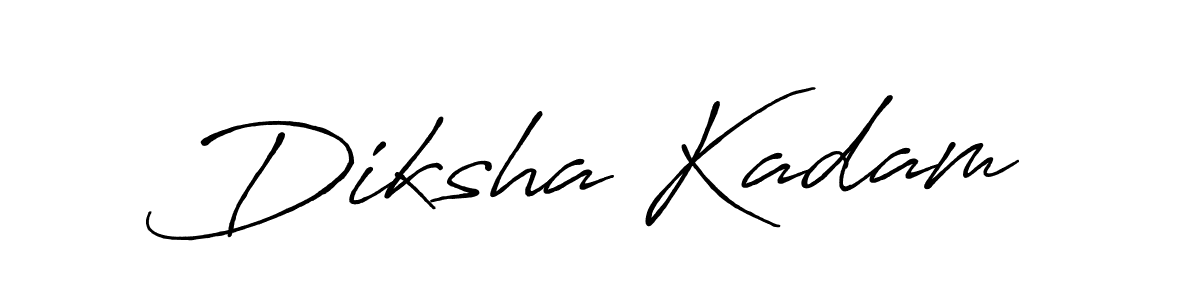 Also we have Diksha Kadam name is the best signature style. Create professional handwritten signature collection using Antro_Vectra_Bolder autograph style. Diksha Kadam signature style 7 images and pictures png