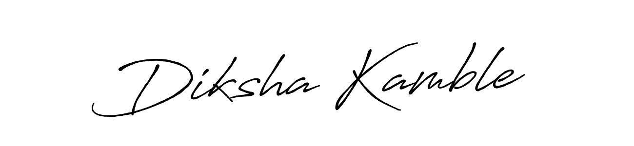 How to make Diksha Kamble signature? Antro_Vectra_Bolder is a professional autograph style. Create handwritten signature for Diksha Kamble name. Diksha Kamble signature style 7 images and pictures png