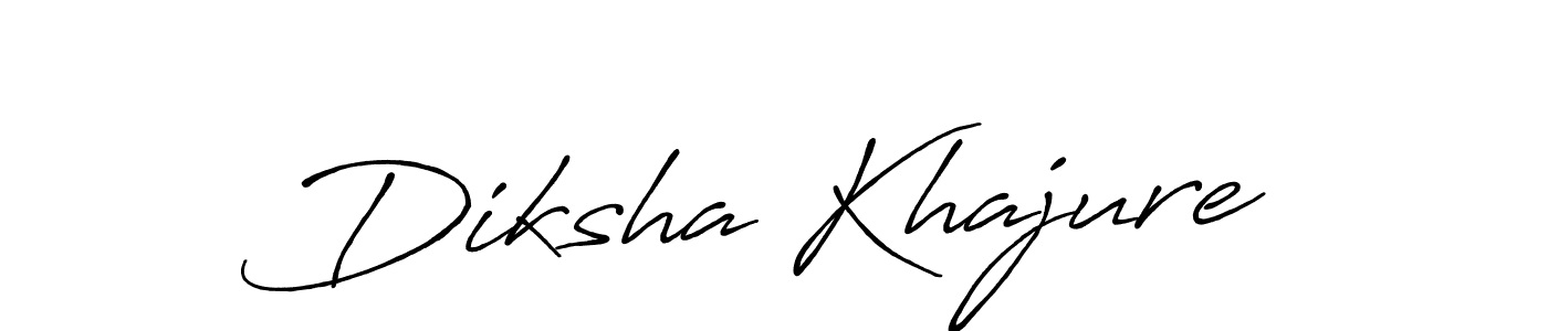 Design your own signature with our free online signature maker. With this signature software, you can create a handwritten (Antro_Vectra_Bolder) signature for name Diksha Khajure. Diksha Khajure signature style 7 images and pictures png