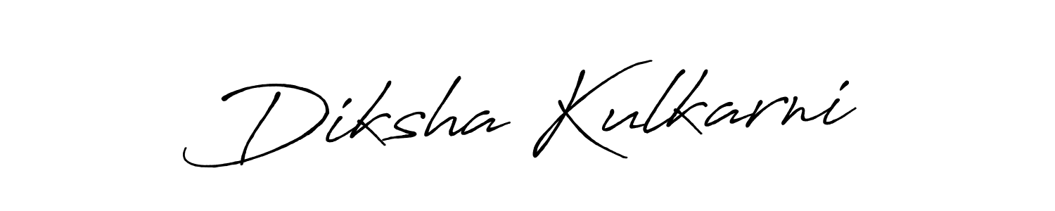 Use a signature maker to create a handwritten signature online. With this signature software, you can design (Antro_Vectra_Bolder) your own signature for name Diksha Kulkarni. Diksha Kulkarni signature style 7 images and pictures png