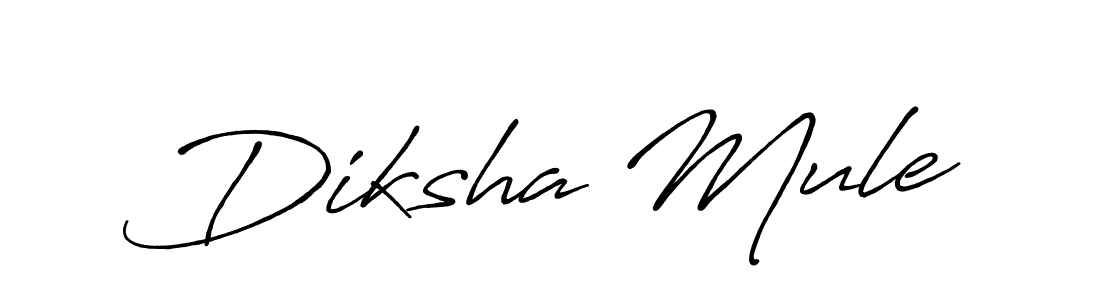 The best way (Antro_Vectra_Bolder) to make a short signature is to pick only two or three words in your name. The name Diksha Mule include a total of six letters. For converting this name. Diksha Mule signature style 7 images and pictures png