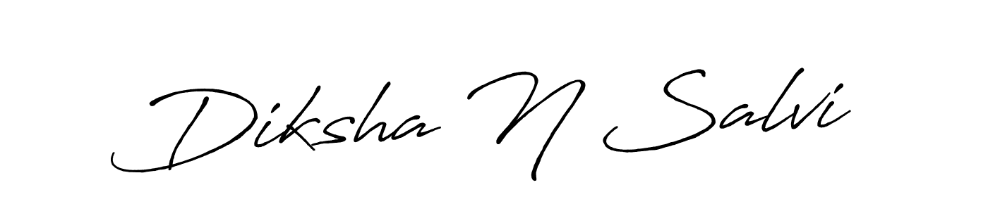 How to make Diksha N Salvi signature? Antro_Vectra_Bolder is a professional autograph style. Create handwritten signature for Diksha N Salvi name. Diksha N Salvi signature style 7 images and pictures png