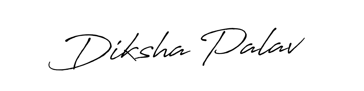 Diksha Palav stylish signature style. Best Handwritten Sign (Antro_Vectra_Bolder) for my name. Handwritten Signature Collection Ideas for my name Diksha Palav. Diksha Palav signature style 7 images and pictures png