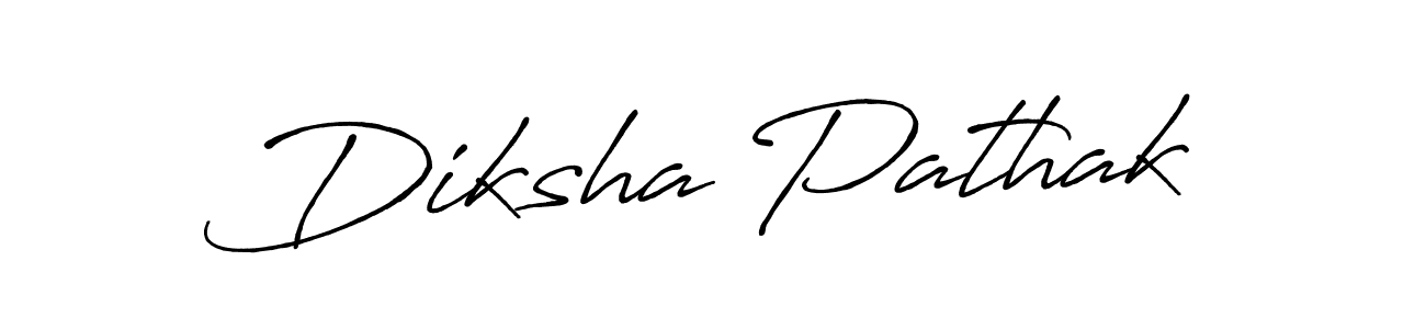 Create a beautiful signature design for name Diksha Pathak. With this signature (Antro_Vectra_Bolder) fonts, you can make a handwritten signature for free. Diksha Pathak signature style 7 images and pictures png