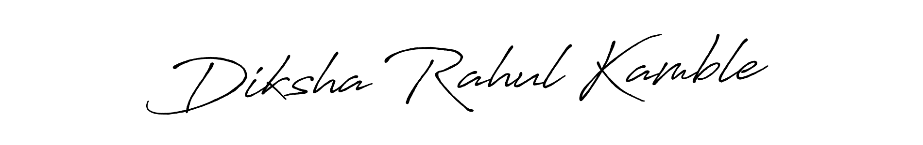 Also we have Diksha Rahul Kamble name is the best signature style. Create professional handwritten signature collection using Antro_Vectra_Bolder autograph style. Diksha Rahul Kamble signature style 7 images and pictures png