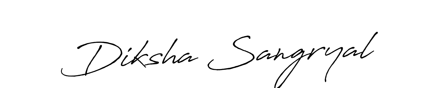 The best way (Antro_Vectra_Bolder) to make a short signature is to pick only two or three words in your name. The name Diksha Sangryal include a total of six letters. For converting this name. Diksha Sangryal signature style 7 images and pictures png