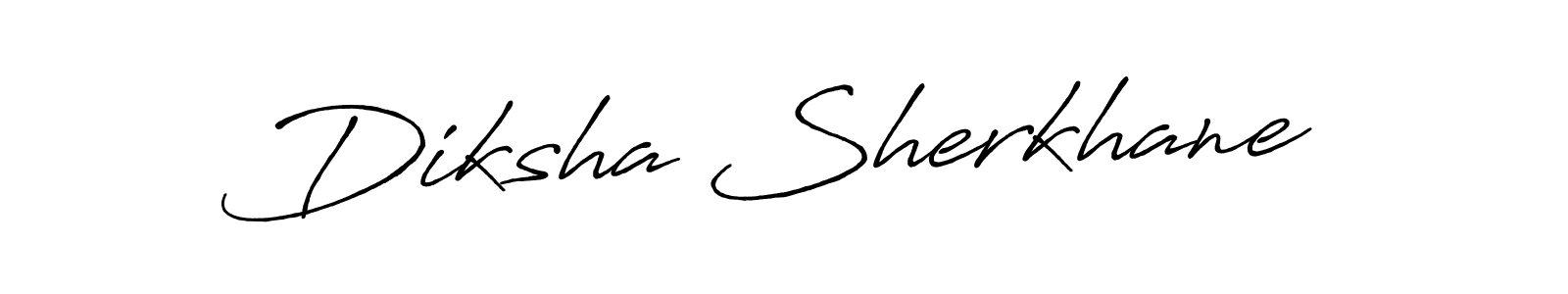 Make a beautiful signature design for name Diksha Sherkhane. With this signature (Antro_Vectra_Bolder) style, you can create a handwritten signature for free. Diksha Sherkhane signature style 7 images and pictures png