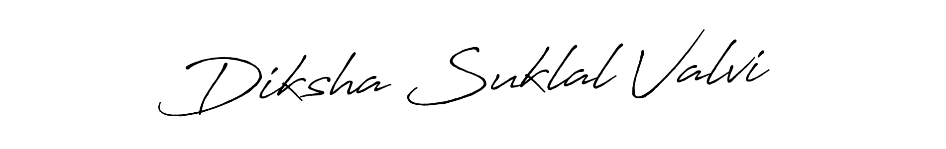 How to make Diksha Suklal Valvi signature? Antro_Vectra_Bolder is a professional autograph style. Create handwritten signature for Diksha Suklal Valvi name. Diksha Suklal Valvi signature style 7 images and pictures png