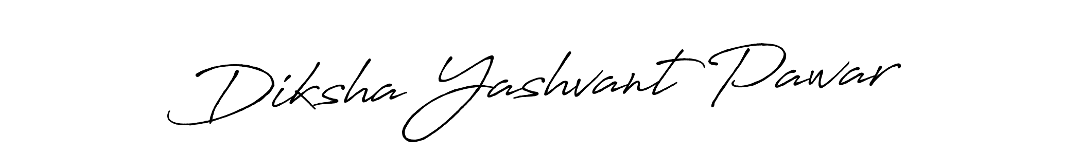 Make a beautiful signature design for name Diksha Yashvant Pawar. With this signature (Antro_Vectra_Bolder) style, you can create a handwritten signature for free. Diksha Yashvant Pawar signature style 7 images and pictures png