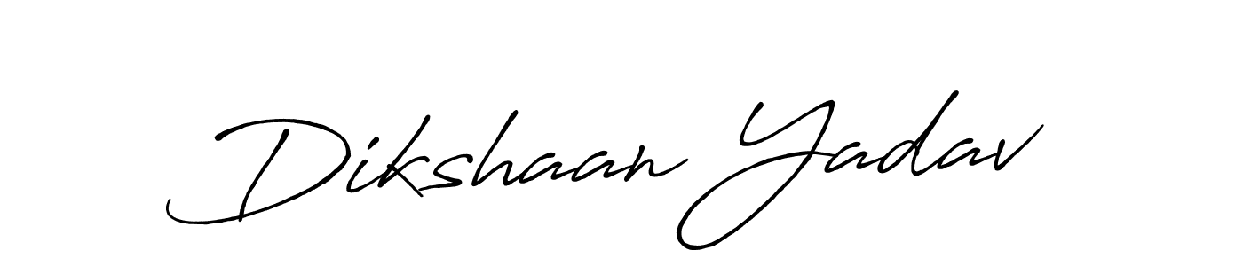 Dikshaan Yadav stylish signature style. Best Handwritten Sign (Antro_Vectra_Bolder) for my name. Handwritten Signature Collection Ideas for my name Dikshaan Yadav. Dikshaan Yadav signature style 7 images and pictures png