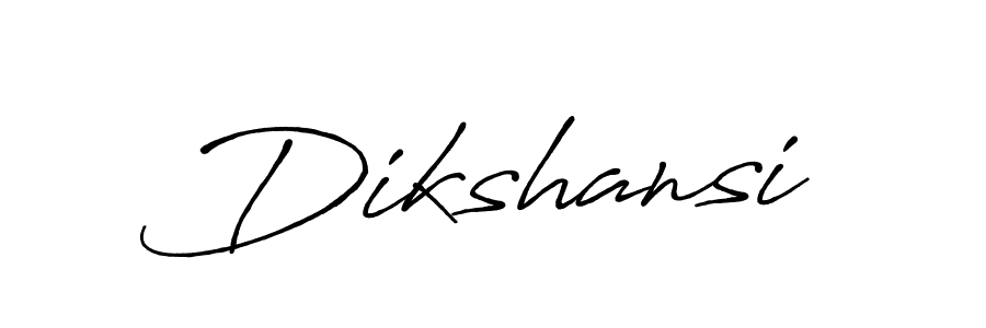 Create a beautiful signature design for name Dikshansi. With this signature (Antro_Vectra_Bolder) fonts, you can make a handwritten signature for free. Dikshansi signature style 7 images and pictures png