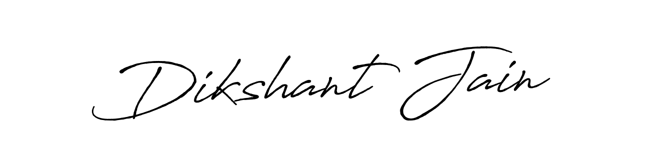 The best way (Antro_Vectra_Bolder) to make a short signature is to pick only two or three words in your name. The name Dikshant Jain include a total of six letters. For converting this name. Dikshant Jain signature style 7 images and pictures png