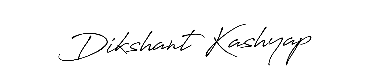 Dikshant Kashyap stylish signature style. Best Handwritten Sign (Antro_Vectra_Bolder) for my name. Handwritten Signature Collection Ideas for my name Dikshant Kashyap. Dikshant Kashyap signature style 7 images and pictures png