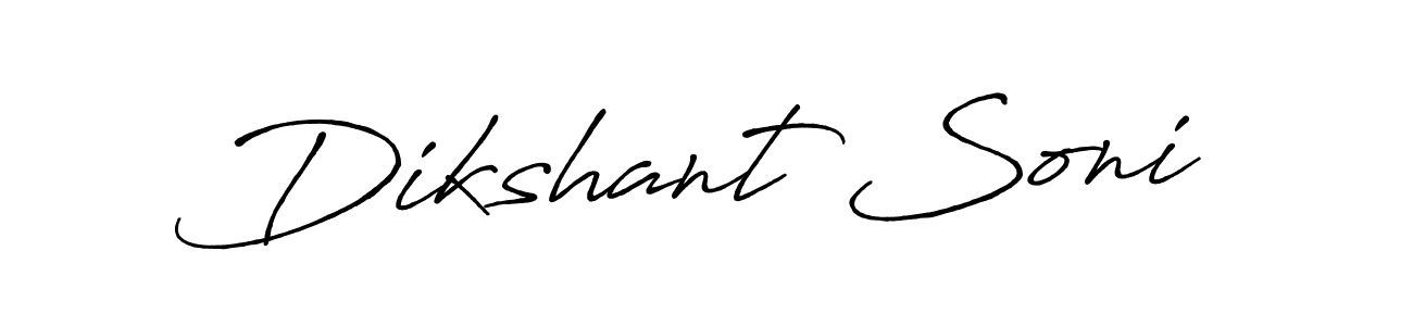 Also we have Dikshant Soni name is the best signature style. Create professional handwritten signature collection using Antro_Vectra_Bolder autograph style. Dikshant Soni signature style 7 images and pictures png