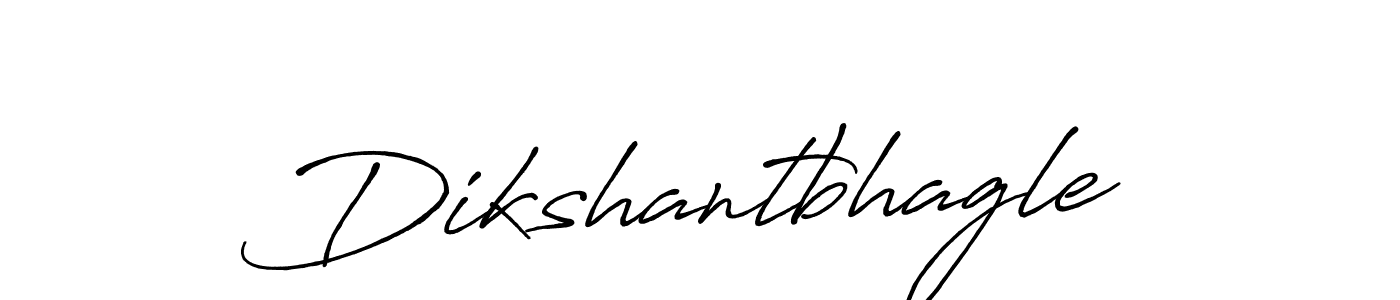 Create a beautiful signature design for name Dikshantbhagle. With this signature (Antro_Vectra_Bolder) fonts, you can make a handwritten signature for free. Dikshantbhagle signature style 7 images and pictures png