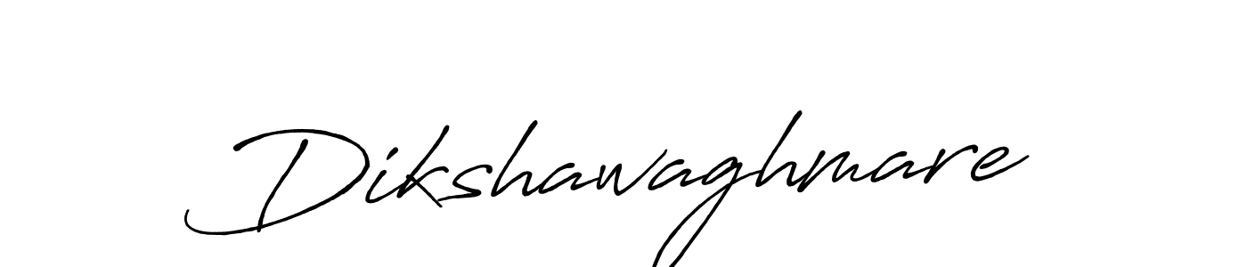 Use a signature maker to create a handwritten signature online. With this signature software, you can design (Antro_Vectra_Bolder) your own signature for name Dikshawaghmare. Dikshawaghmare signature style 7 images and pictures png