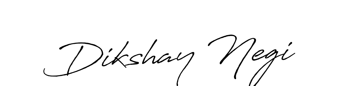 Use a signature maker to create a handwritten signature online. With this signature software, you can design (Antro_Vectra_Bolder) your own signature for name Dikshay Negi. Dikshay Negi signature style 7 images and pictures png