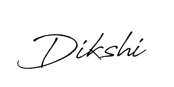 How to make Dikshi signature? Antro_Vectra_Bolder is a professional autograph style. Create handwritten signature for Dikshi name. Dikshi signature style 7 images and pictures png